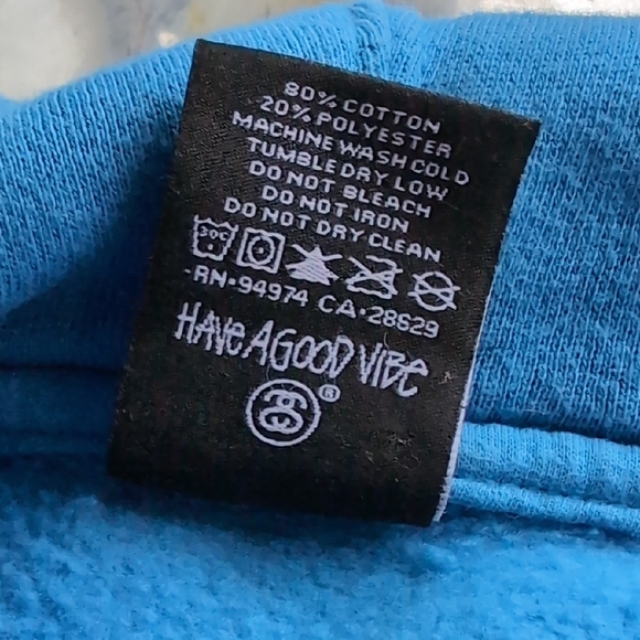 Stussy Vibrant Blue Hoodie - Picture 5 of 7